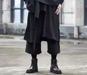 Japanese Samurai Culottes Harem Strap Style Pants Shorts y3 acg techwear