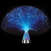 E & A Ice Fibre Optic Mood Novelty Lamps Lighting Glacier Lite with Colour-Changing Crystals Base
