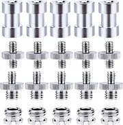 20 Pcs 1/4 Inch and 3/8 Inch Converter Threaded Screws Adapter,Camera Hot Shoe Mount Adapter to 1/4 for Camera/Tripod/Monopod/Ballhead