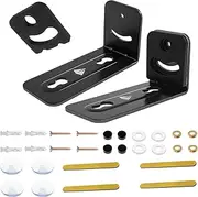 Soundbar Wall Mount Bracket Sturdy Sound Bar Stand Soundbar Mount Shelf Under TV Mounting Bracket Hold Up to 15kg for Living Room Bedroom(Black)