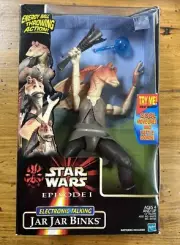 Electronic Talking Jar Jar Binks Figure: Star Wars Episode 1.. NEW In Box 1999