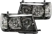 Altezza BLACK HeadLights Pair for Toyota Landcruiser 100 105 Series 1998-2005