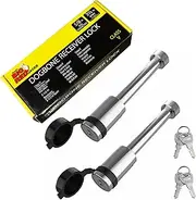 BIG RED ATRMT9137R Torin 2 Pack Hitch Lock Pin, 5/8 Inch Trailer Receiver Locking Pin for 2"/2.5" Receiver, Tow Hitch Locks with Keys for Car, Truck and Towing