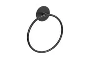 Bathroom Towel Ring Bathroom Towel Rack Adhesive Hand Towels Holder Towel Hanger Round Black