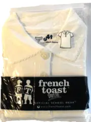 NIP French Toast Tots Short Sleeve Polo Girls Size 4T White 2012