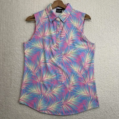 Sunday Swagger Maldives Vest Multicolor Women's Performance Stretch Size M