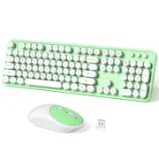 Wireless Keyboard and Mouse Combo, 104 Keys Full-Sized Typewriter Keyboards a...