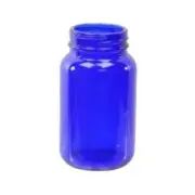 NEW Cobalt Blue Glass Crafting Storage Bottles 120 Pieces Per Box