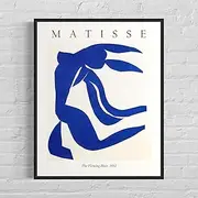 Matisse Poster Flowing Hair Canvas Paintings Abstract Wall Art Matisse Print for Living Room Home Matisse Art Decoration Pictures 40x60cm Unframed