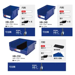 【樹德】HB-1525 經典耐衝擊分類置物盒 置物盒 零件盒 耐衝擊箱 零件收納 工具收納 五金分類