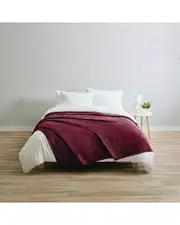 Sunbeam Queen Size Electric Fleece Heated Blanket with Dual Zone