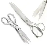 14" & 7" Heavy Duty Stainless Steel Tailor Upholstery Scissors Shears Sliver