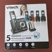 Vtech DS6472-6 DECT 6.0 Digital 5-Handset Cordless Phone Answering System