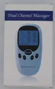 Dual Channel Massager tens unit BRAND NEW IN SEALED BOX with reusable pads