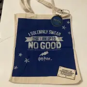 PRIMARK Harry Potter Tote Bag Solemnly Swear I Am Up To No Good New