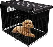 Pet Prime Dog Crate Cover 30 Inch for Wire Crate 600D Oxford Fabric Indoor/Outdoor Durable Waterproof & Windproof Pet Kennel Cage Cover(30"x18"x21")