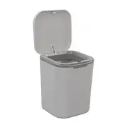 Recycled Tiny Desktop Trash Can, Car Waste Can, 0.5 Gallon (Gray) gray