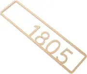 WHAMVOX House Door Number Sign Adhesive Address Number Mailbox Flag Replacement Easy Install 2 Sizes