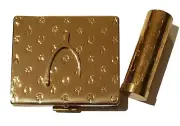 Vintage 1940s Not Used/ Paul Flato/ Lipstick Wishbone Compact Mirror