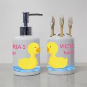 Rubber Duck Personalised Bathroom Set