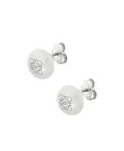 Anagram Pebble stud earrings in sterling silver One size Gray