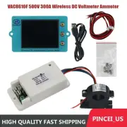 VAC8610F 500V 300A Wireless DC Voltmeter Ammeter Capacity Coulometer pe66