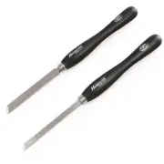 M2 Cryo, 2 Pc Skew Chisel Set (3/4", 1/2" Wide) Pro Woodturning Tools, Hurricane