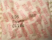 Elgin 882 - Part 205 – Click Screw - Factory Watch Replacement / Repair Part
