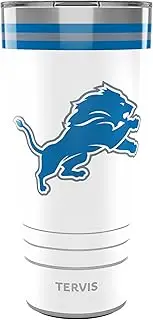 Tervis Traveler NFL Detroit Lions - Arctic Triple Walled Insulated Tumbler Travel Cup Keeps Drinks Cold & Hot, 30oz, Stainless Steel