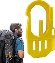 Carabiner Tool | 4-in-1 Hiking Tick Remover | 4-in-1 Ergonomic Shovel, Tick Remover, Whistle, Carabiner for Camping Climbing Survival