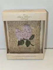 Cheri Blum Floral Wall Plaque Lilac Shabby Garden Vintage