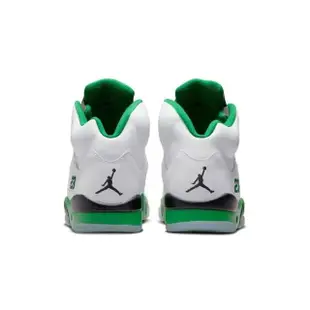 【NIKE 耐吉】NIKE Air Jordan 5 Retro Lucky Green 經典 AJ5 女款 白綠 DD9336-103