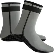 Unisex Neoprene Socks, 3 mm Neoprene Socks, Resilient Beach Volleyball Sandproof Socks, Non-Slip Sole for Water Sports, Swimming, Kayaking, Neoprene Socks, Diving Socks