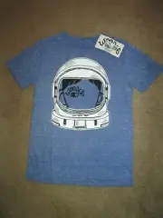 Wonder boy's short sleeve shirt-size M-NWT-heather blue w/ wonder on front