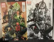 Avengers Variant 24.now Simone Bianchi Color &sketch Covers