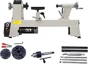 900W Multifunctional Mini Wood Lathe, With 4in Round Jaw Linkage Chuck And Carbide Turning Tools, For Woodworking DIY Various Wooden Crafts