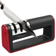 Knife Sharpener, 3-Stage Knife Sharpening System, Quickly Sharpen Dull