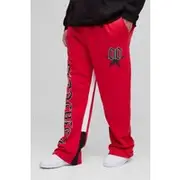 Mens Plus Limited Print Flared Gusset Joggers