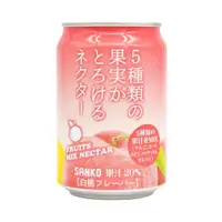 在飛比找蝦皮商城優惠-SANKO 5種類果實果汁(白桃風味) 280ml【Donk