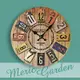 【Meric Garden】風格仿舊裝飾壁掛式時鐘/壁鐘/掛鐘（仿舊鐵牌）