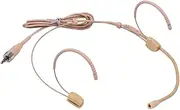 Headset Microphone Condenser Mic 3.5mm Lockable Plug Compatible with Wireless Bodypack Transmitter BBZY