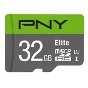 PNY Elite 32GB Class 10 U1 MicroSD Card with Adapter Fast HD Recording