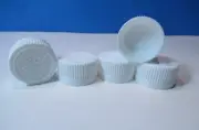 Lot of ( 300 ) 24/410 White Ribbed Child Resistant Cap with Foam Liner