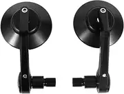 Compatible With Yamaha XSR900/700 Tmax500/530 FZR600 YZF1000 MT07 MT09 MT10 FZ1 FZ6 Cafe Racer Rearview Side Mirror Handle Bar End Mirrors(Black)