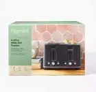 Figmint 4 Slice Toaster, Extra Wide, 7 Shade Setting, Stainless Steel - Gray NEW