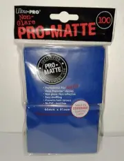 Ultra Pro 100 Pro-Matte Blue, Card Sleeves, Deck Protectors, Standard Size, MTG