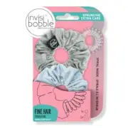 Invisibobble SPRUNCHIE EXTRA CARE DUO Light as Feathers BLUE and GRAY