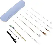 ORFOFE 1Set Ear Wax Removal Kit Ear Cleaning Tools Set with Ear Picks Spoons Sticks for Safe and Removal Portable Design for Home Travel Use