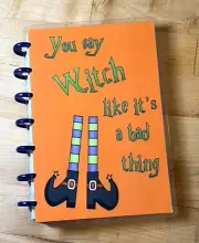 Fall Halloween *Witch Bad Thing" Cover Set 4 use with MINI HAPPY Planner-