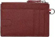 [SUBORAWOS] Slim Minimalist Wallet, Front Pocket Wallets, RFID Blocking, Genuine Leather Credit Card Holder for Men&Women (Red)